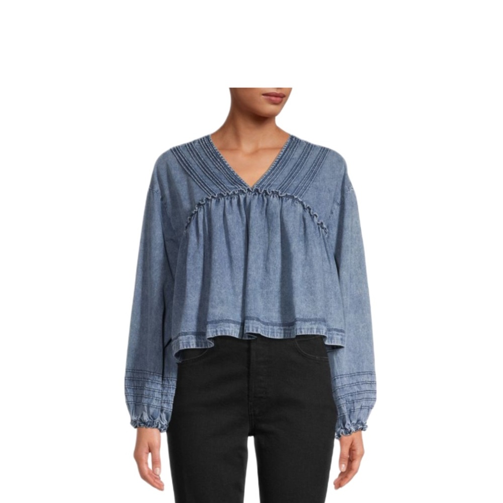 Free People Denim Top